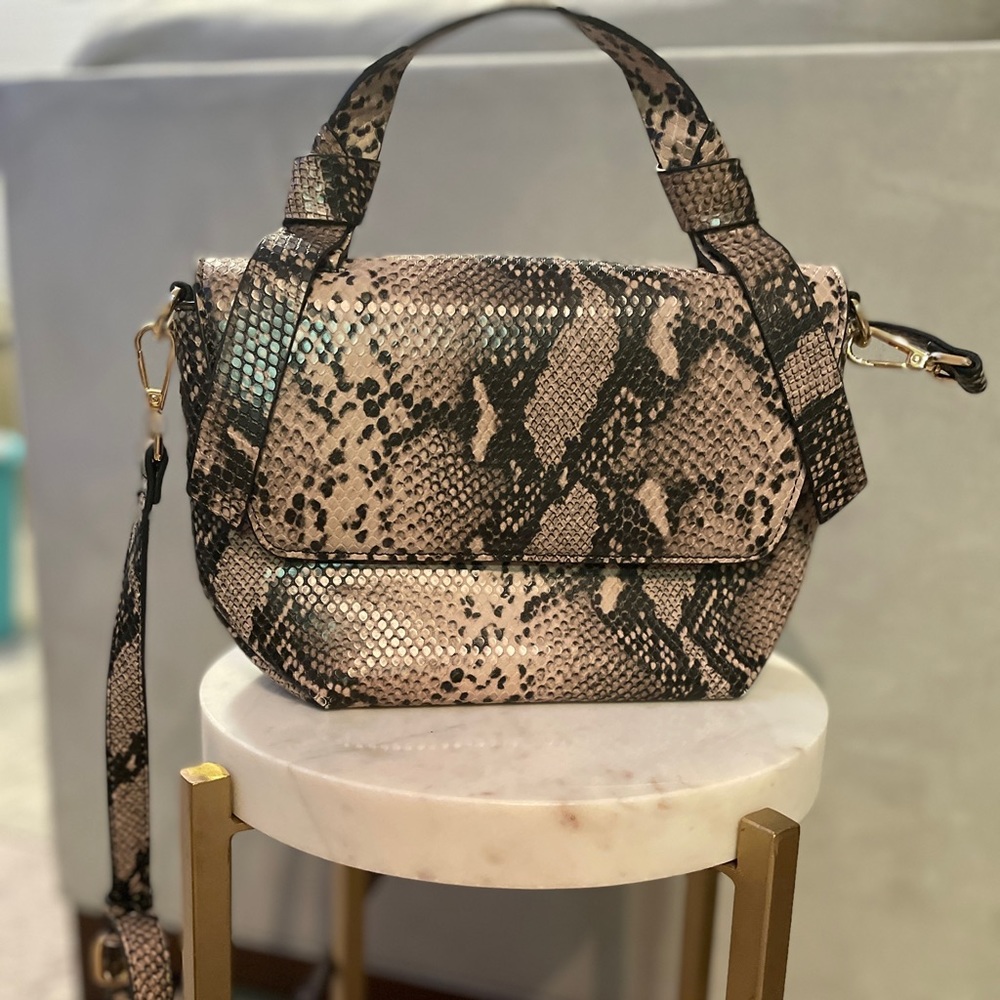Snakeskin handbag